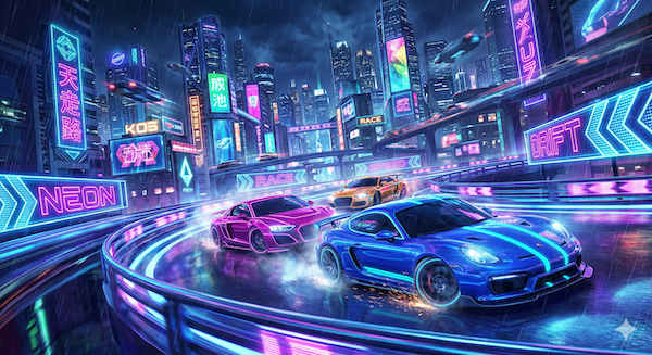 Neon Drift 3D Gameplay